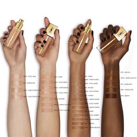 ysl shades foundation|yves saint laurent foundation shades.